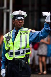 police direct traffic