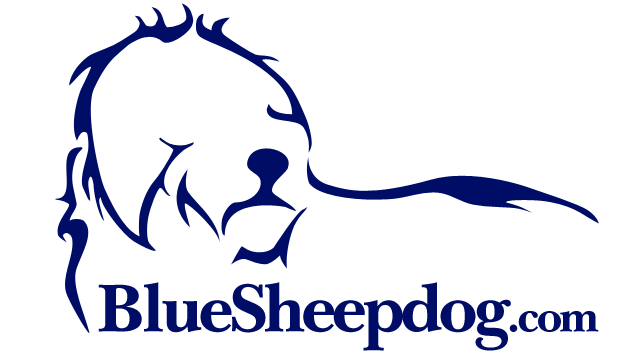 BlueSheepdog Logo, blue, medium