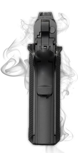 The traditional 1911 grip and manual safeties are a part of the 1911-380.