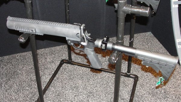 The AMTEC single shot 37 or 40mm launcher (made to fit only one available size).