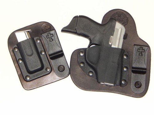 The Crossbreed Appendix Carry holster for the Beretta Pico, with additional magazine holster.
