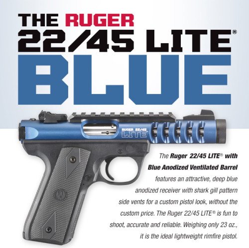 The Ruger 22/45 Lite Blue could be a perfect cop gift.