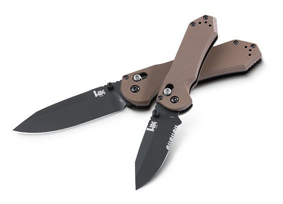 The HK Axis with tan G10 handles.