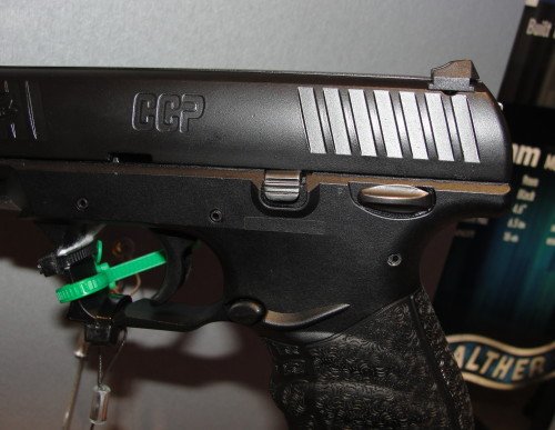 The Walther CCP has a thumb safety in addition to internal safeties.