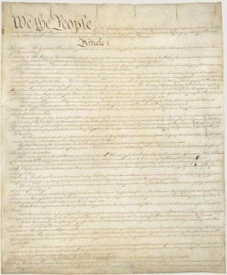 The Constitution of the United States. Courtesy of the Library of Congress.