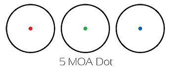 5 MOA Dot Tri Color