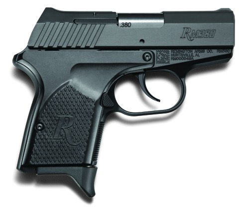 The RM380 has an extended beavertail grip, streamlined grip, and low-profile iron sights.