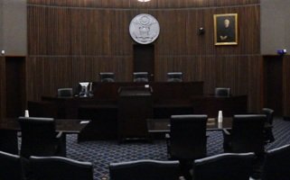 A courtroom of the 7th U.S. Circuit Court of Appeals.