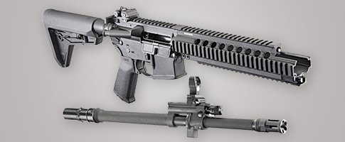 Ruger's SR-556 Take-Down rifle allows for compact carry, or quick barrel change to .300 BLK.