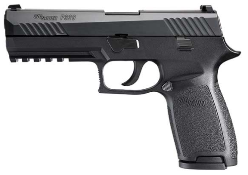The full size Sig Sauer P320, striker fired polymer pistol.