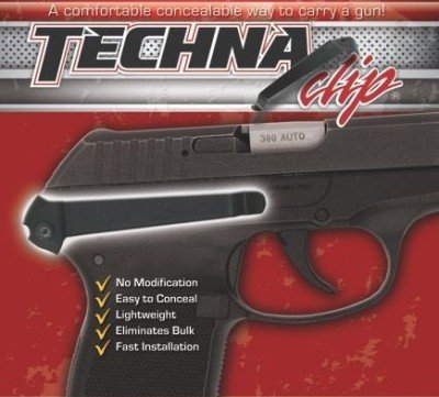 The Techna Clip attaches to the Ruger LCP and LC9 on the frame. 