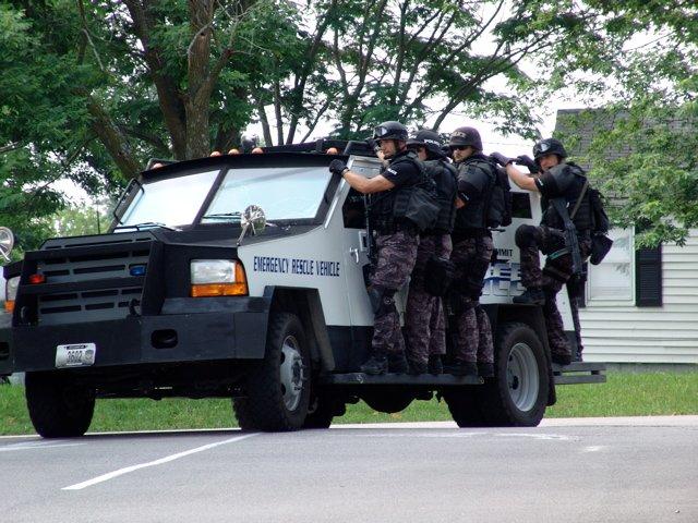 The Author (at rear) on the first Bearcat (Serial #BC0001).