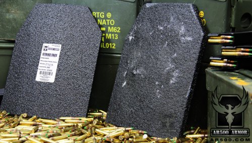 AR500 armor protects from many rifle rounds, but not from armor piercing rounds.