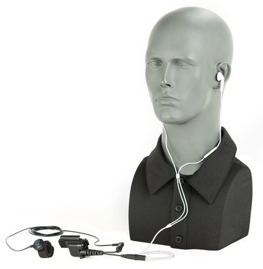 The TCI Undercover Kit looks like using a pair of ear buds.