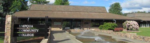 One of the buildings on the Umpqua campus.