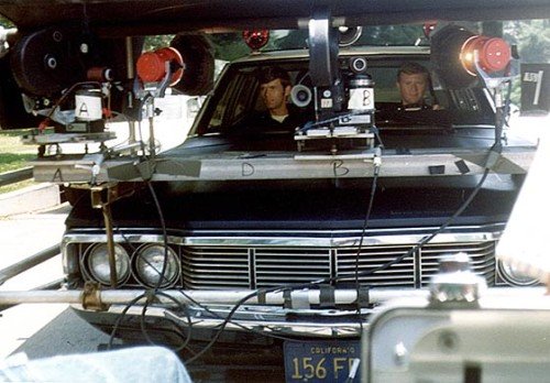 The high-tech camera set-up allowed the actors to actually drive while being recorded, adding to the realism of Adam-12.