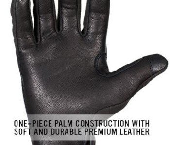 The leather palms provide moderate protection from sharps and pokes (photo by Magpul).