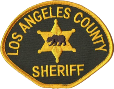The patch of the LA County Sheriff's Department.