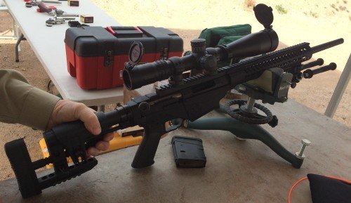 The Ruger Precision Rifle at SHOT Show.