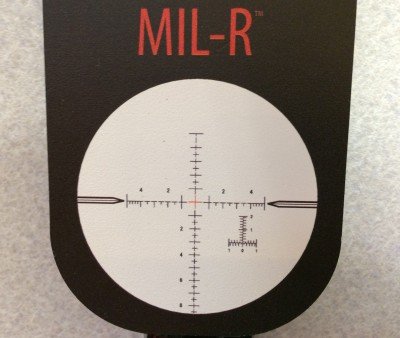 The Nightforce MIL-R reticle.