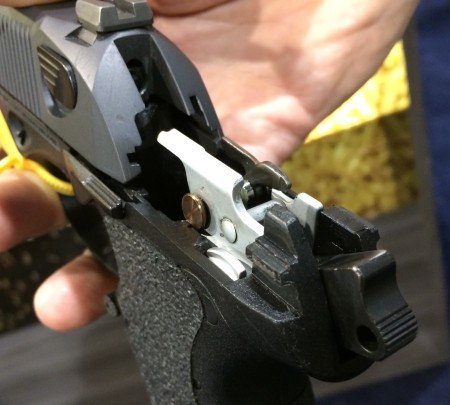 Coated trigger group and critical internal parts makes the PX4 Compact Carry action much smoother.