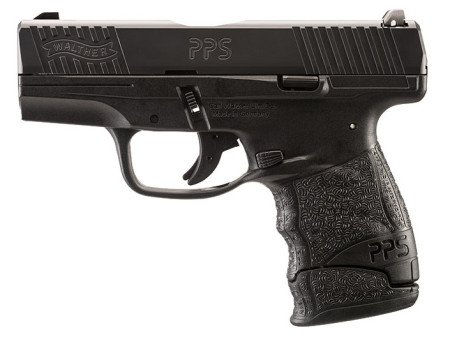 The new Walther PPS M2 with the large xtended magazine.