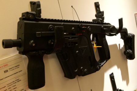 The KRISS Vector Gen II 9mm SMG has select fire capabilities.