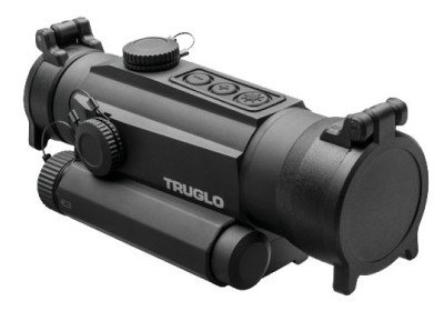 The TRUGLO TRU-TEC 30mm optic has digital pushbutton lighting controls.