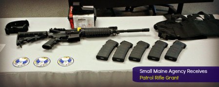 Veazie, Maine Police receive a grant for patrol rifles.