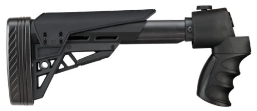 The ATI T2 TactLite adjustable stock comes with a cheek riser, and Akita Scorpion recoil pad.