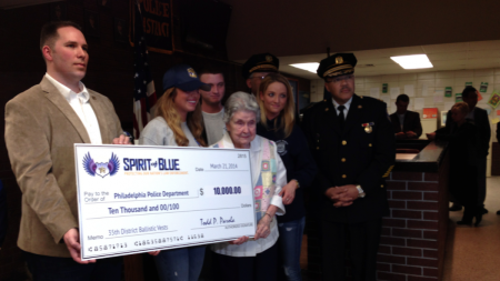 $10,000 to the Philadelphia Police for body armor.