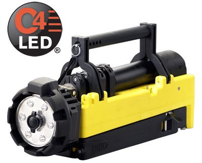 C4 LED lights power the Portable Scene Light with immensely bright beams.