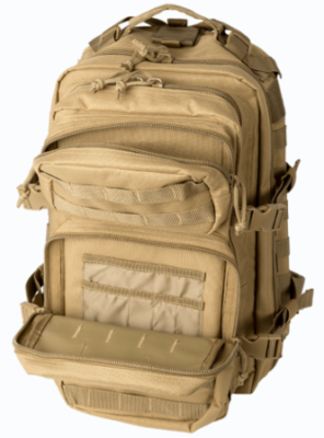 Two outer compartments complete the exterior load capacity of the Bravo Series packs.