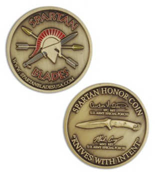 Spartan Blades provides "Honor Coins" with some blades.