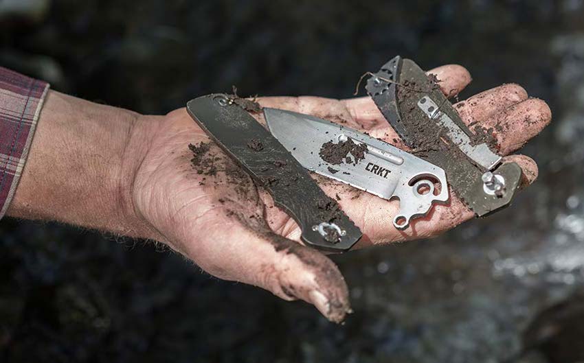 Homefront Knife broken down for easy clean-up.