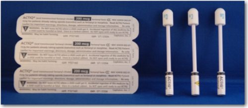 An Actiq lollipop with Fentanyl (photo by ct.gov).