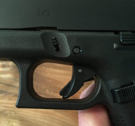 The trigger safety pin is more robust on the Glock 17M photo by TFB.com).