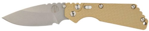 The Desert Tan handle option comes with DLC black or stonewashed blade option, as well as with or without slide-safety.