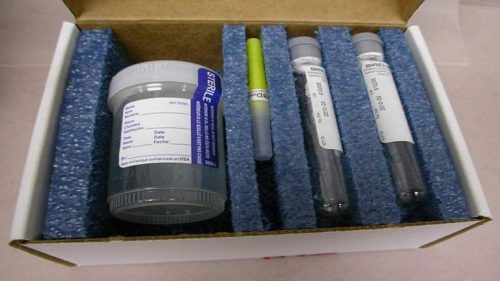A typical DUI blood/urine collection kit photo by adfs.alabama.gov).
