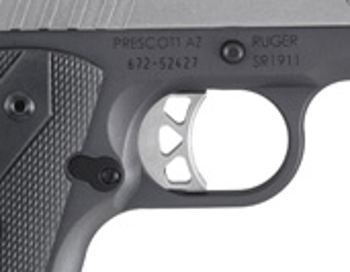 The skeletonized trigger reduces weight, and is designed for light pull and quick reset.