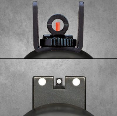 The Ghost Ring sights above are one option, while the night sights below are another.