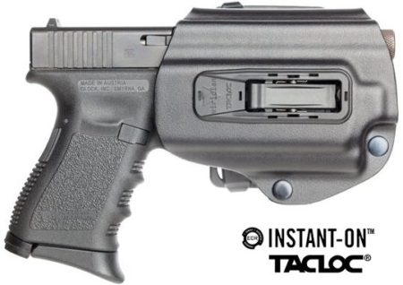 The Instant-On Tacloc holster for Viridian R5 lasers is just one option.