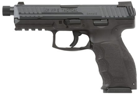 The HK VP9 Tactical has a longer and slightly heavier threaded barrel ready for silencer attachment.