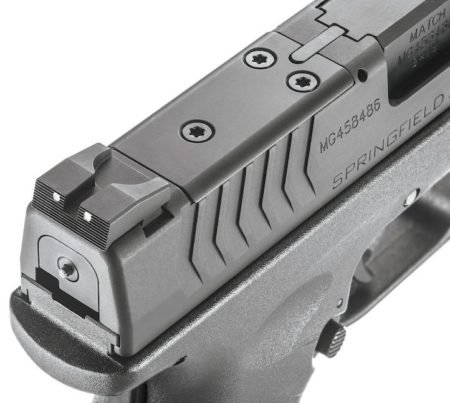 The XDM with Cover Plate attached for iron sights.