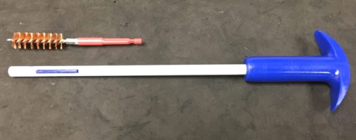 The T-handle Gungenics cleaning rod with unique locking bar.