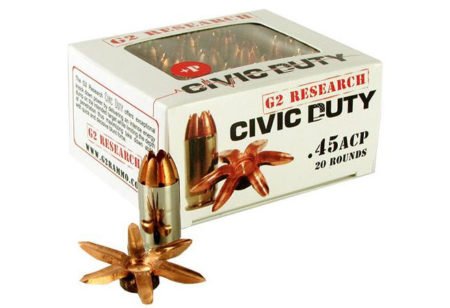 The new Civic Duty .45 ACP has impressive expansion.