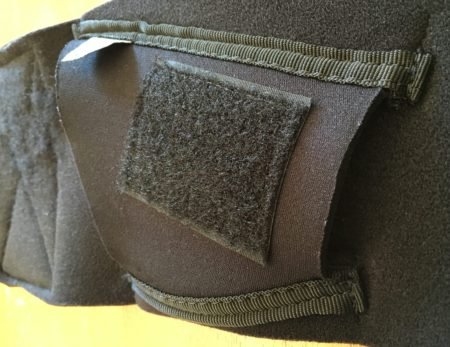 The Tagalong holster is slightly thinner than the Neoprene backing.