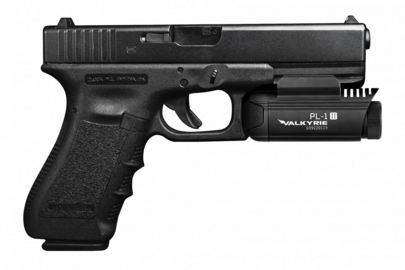 The Valkyrie PL-1 II fits nicely on Glock pistols.