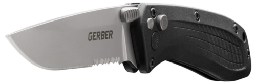 The US-Assist partially serrated edge blade option.