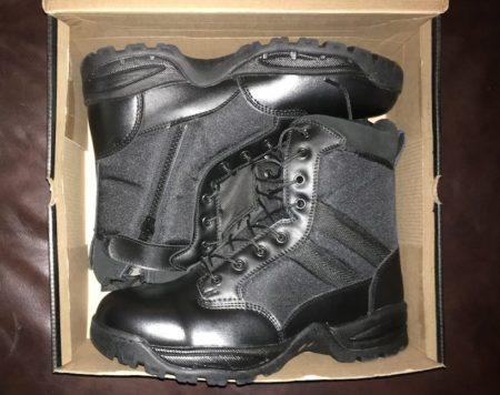 Maelstrom TAC FORCE boots came with a glossy shine.